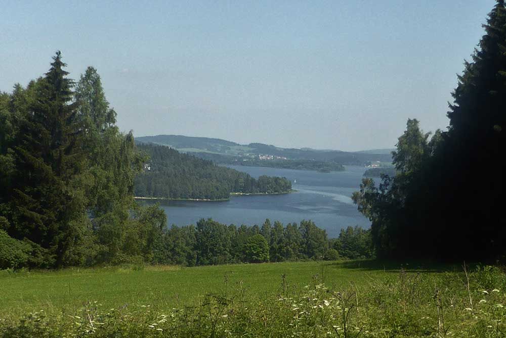 Wanderung--Moldaustausee
